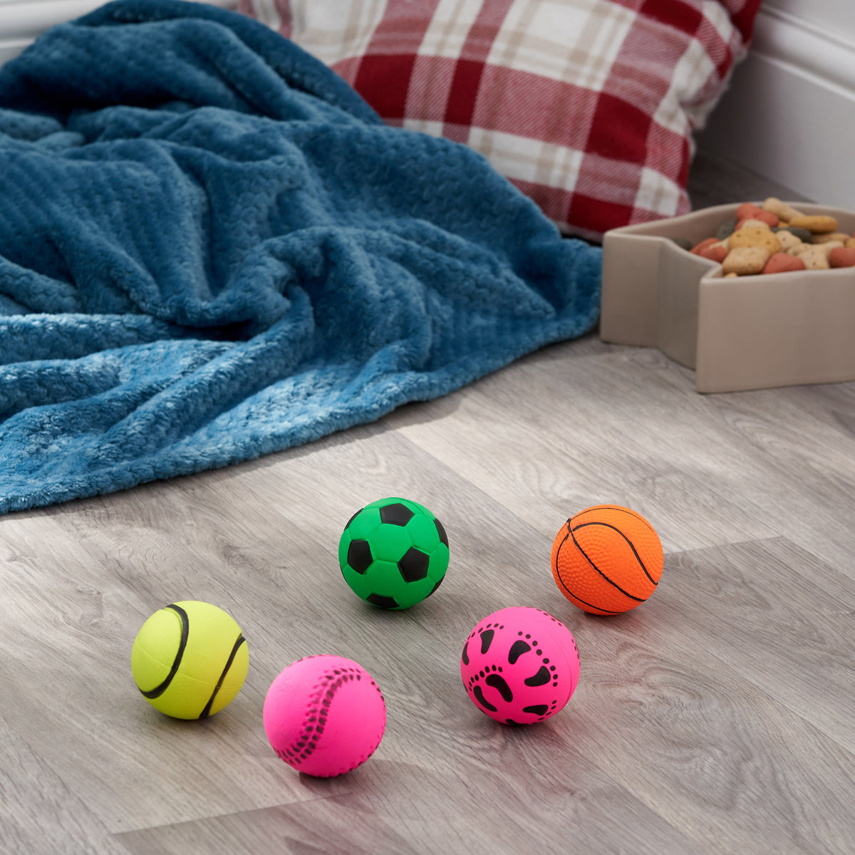 Soft Play Rubber Bouncy Balls Set
