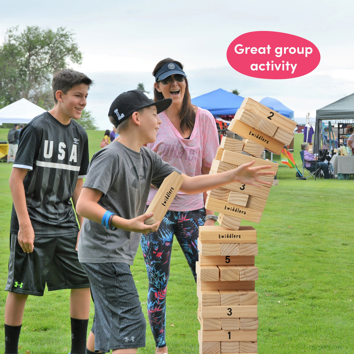 Giant Wooden Tumble Tower Garden Game Collection