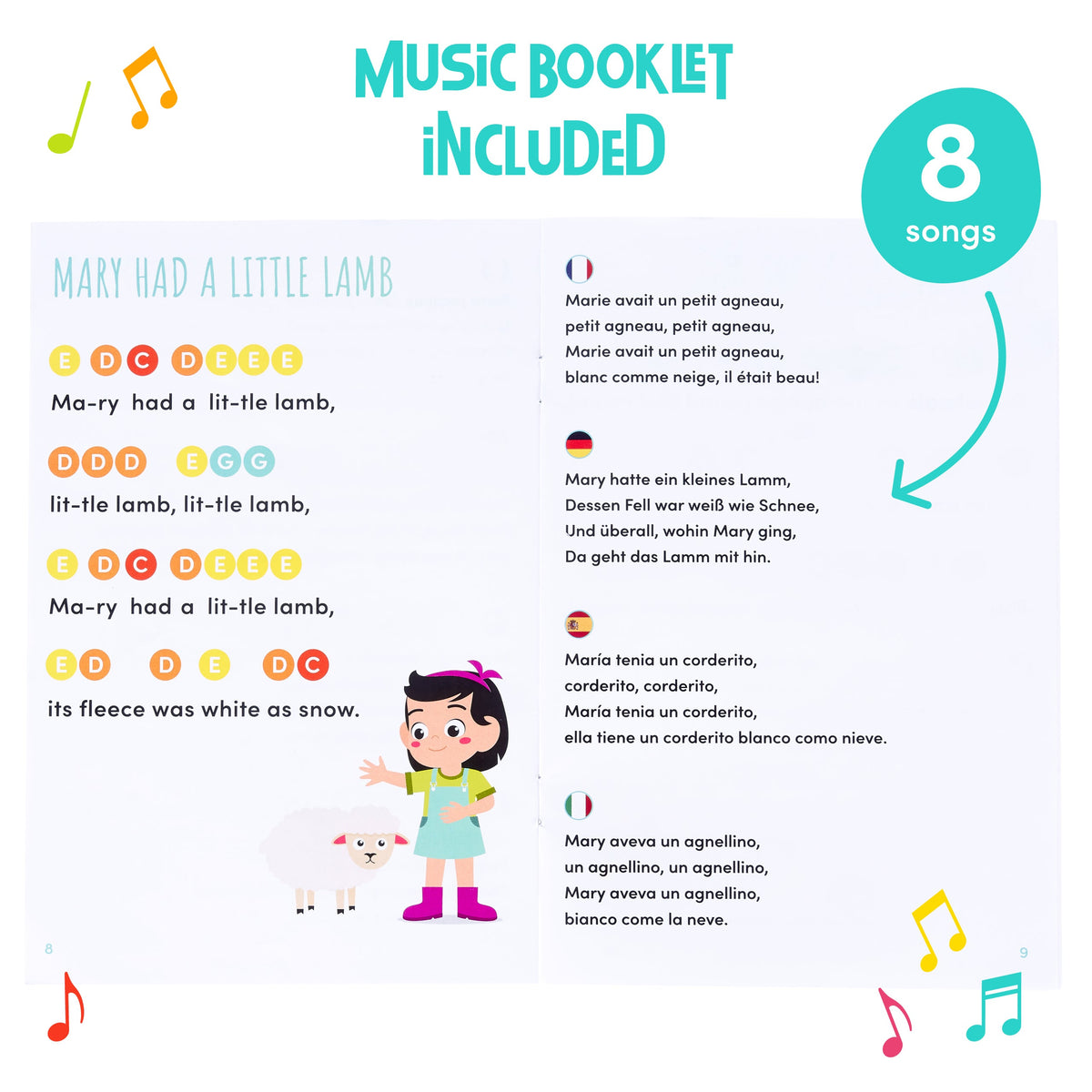 Rainbow Musical Bell Set Collection