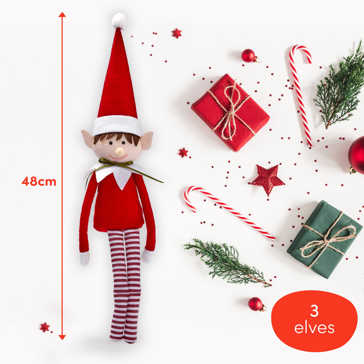 Posable Plush Christmas Elves Collection