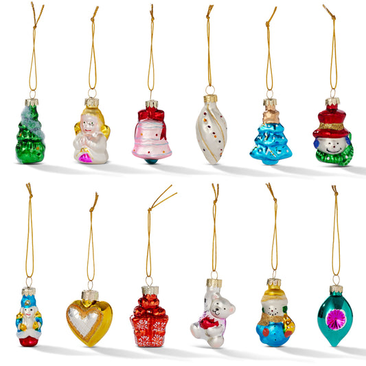 Glass Christmas Bauble Decorations – Mini