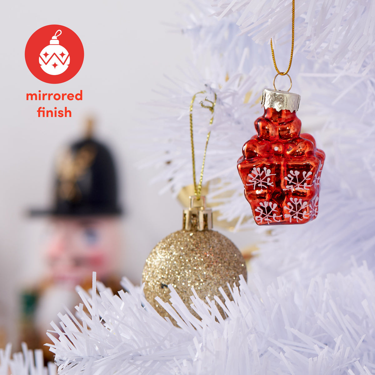 Glass Christmas Bauble Decorations – Mini