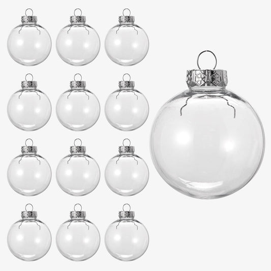 Fillable Christmas Baubles (6cm) – Clear