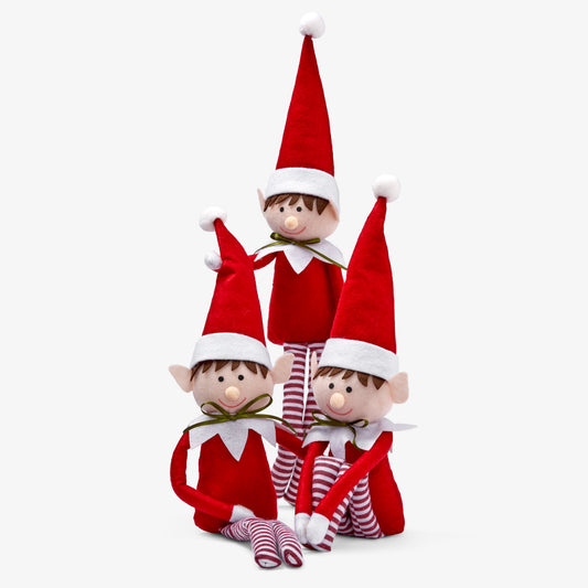 Posable Plush Christmas Elves Collection