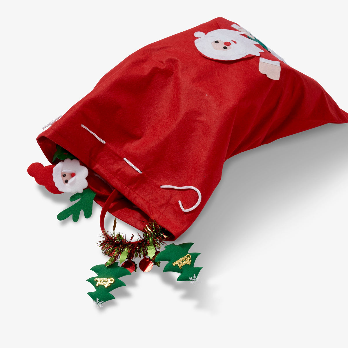 Christmas Drawstring Santa Gift Sacks – Large