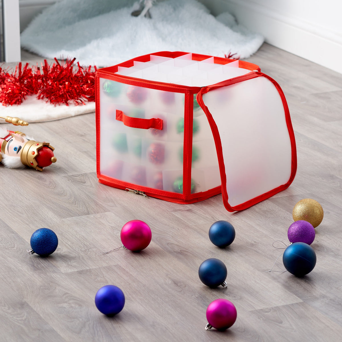 Layered Christmas Bauble Storage Box Collection