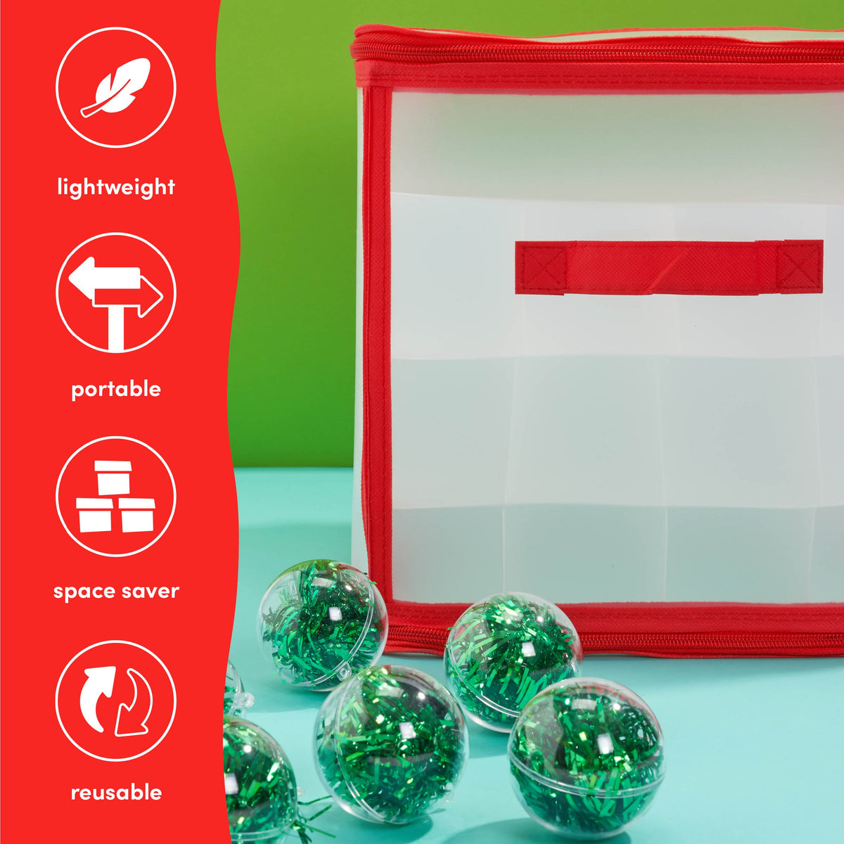 Layered Christmas Bauble Storage Box Collection
