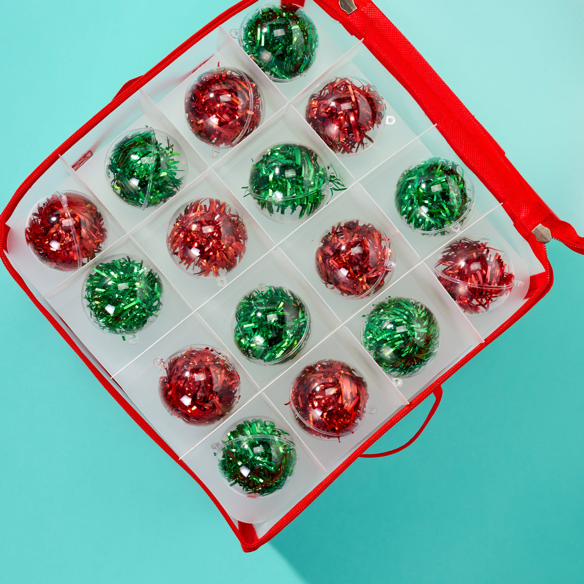 Layered Christmas Bauble Storage Box Collection