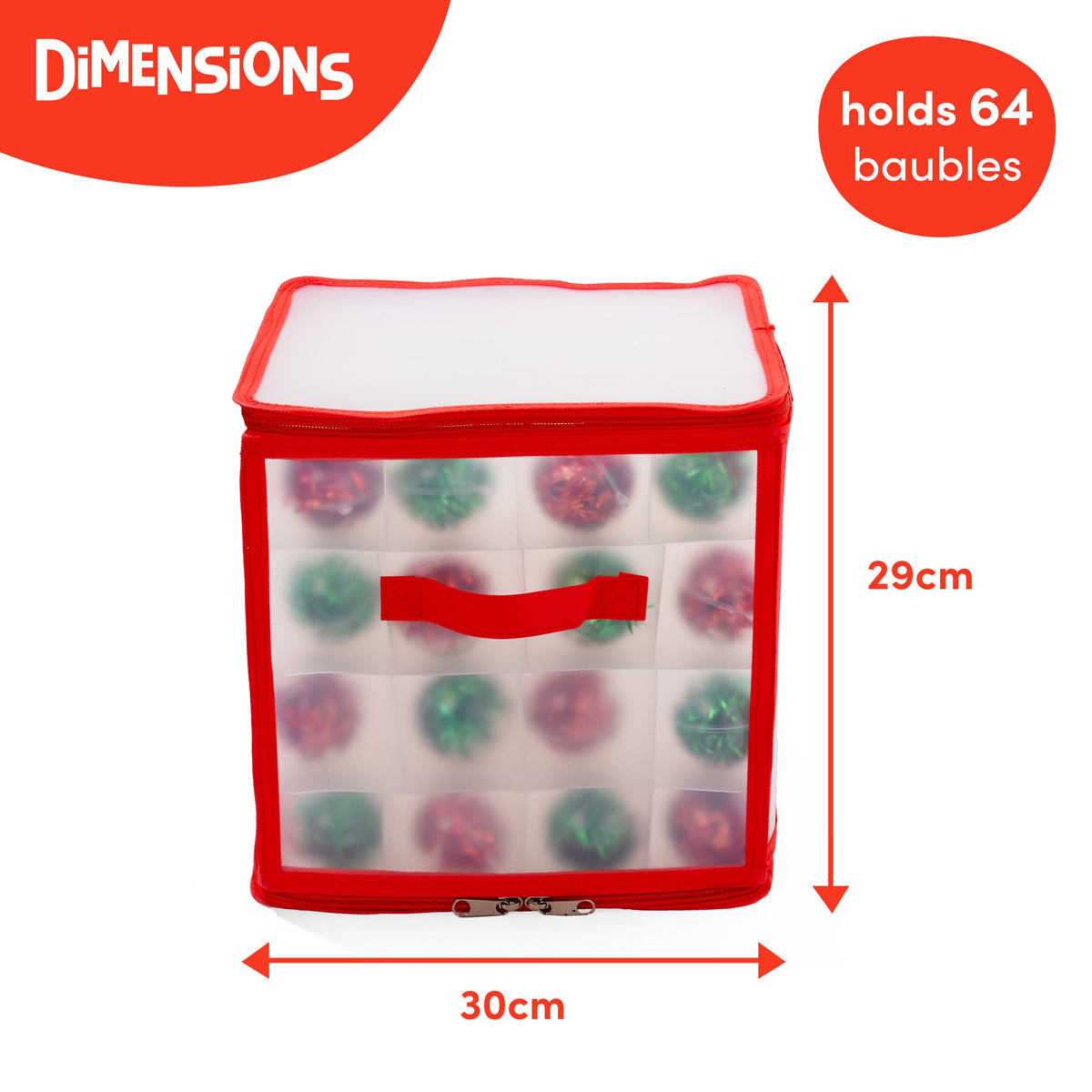 Layered Christmas Bauble Storage Box Collection