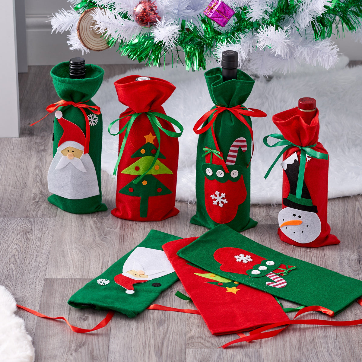 Christmas Wine Bottle Gift Covers Collection