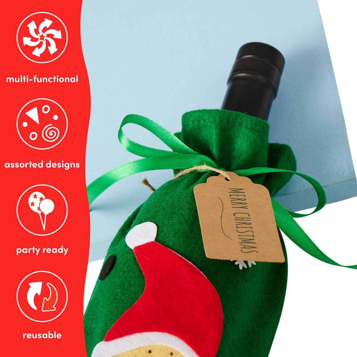 Christmas Wine Bottle Gift Covers Collection