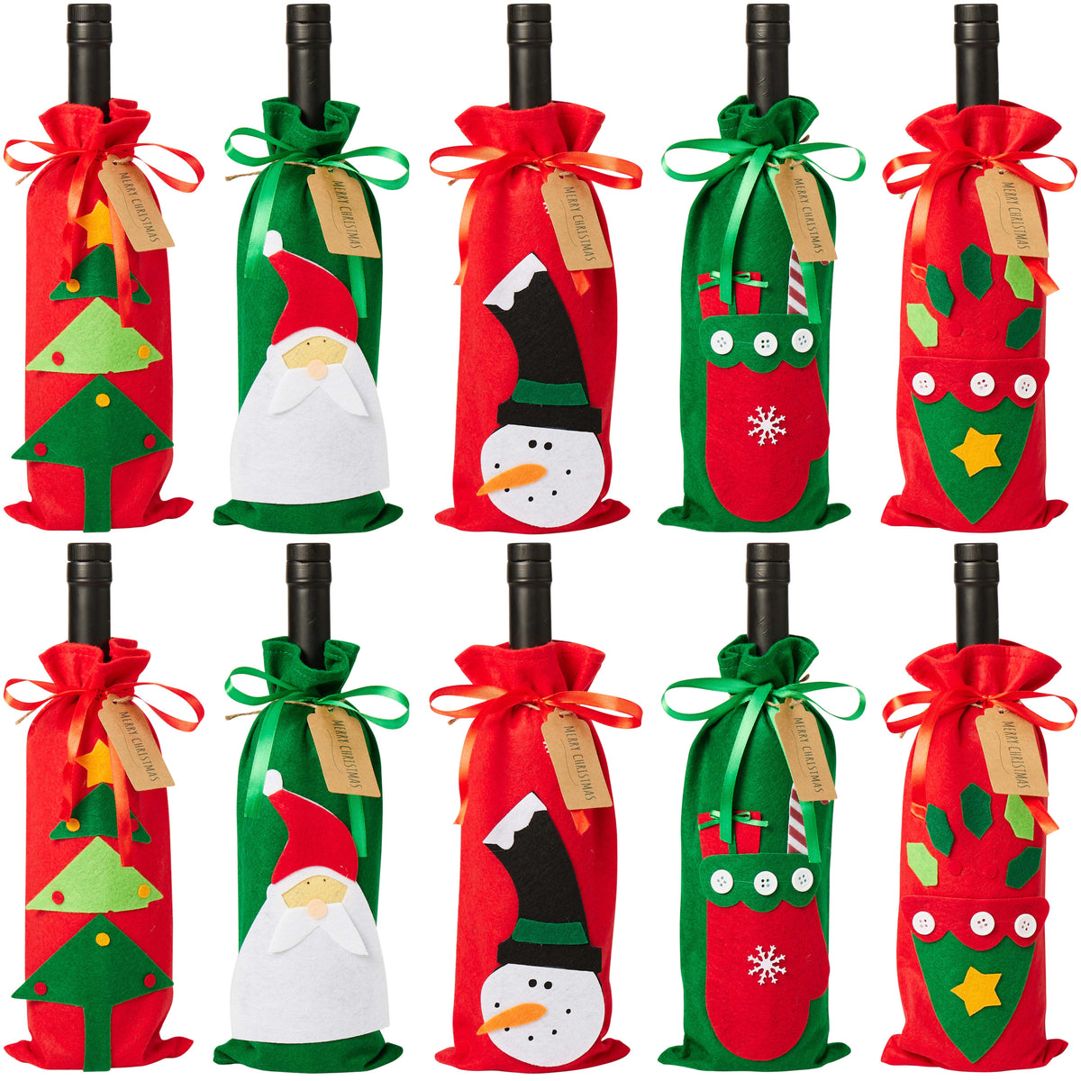 Christmas Wine Bottle Gift Covers Collection