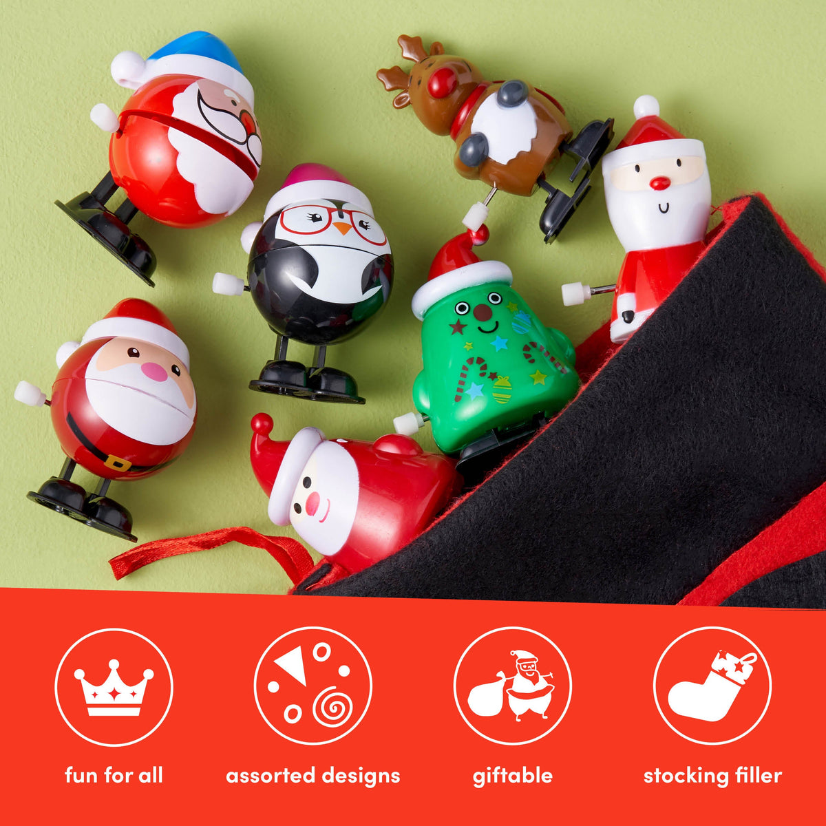Christmas Wind Up Toys Set