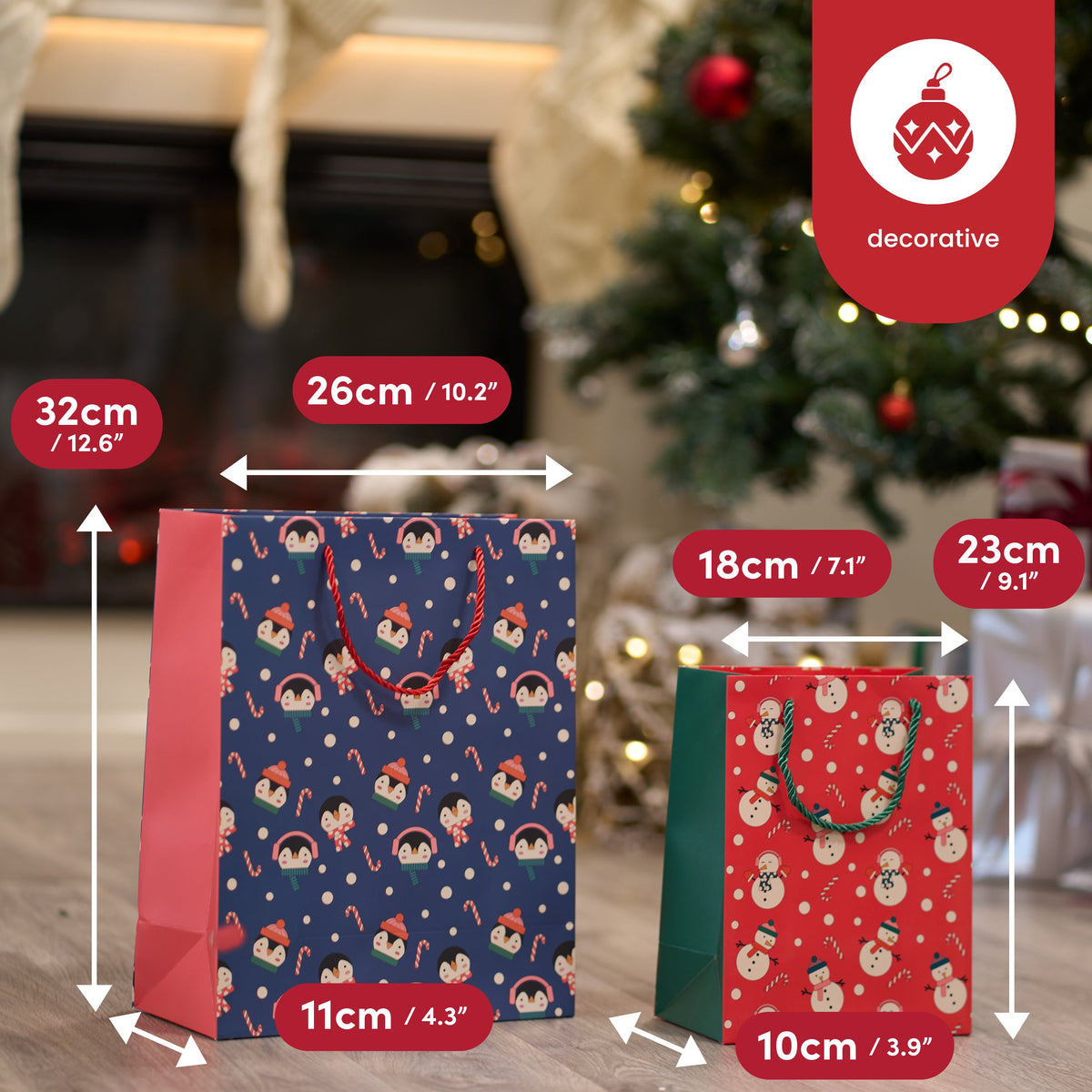 Christmas Characters Gift Bags – Assorted