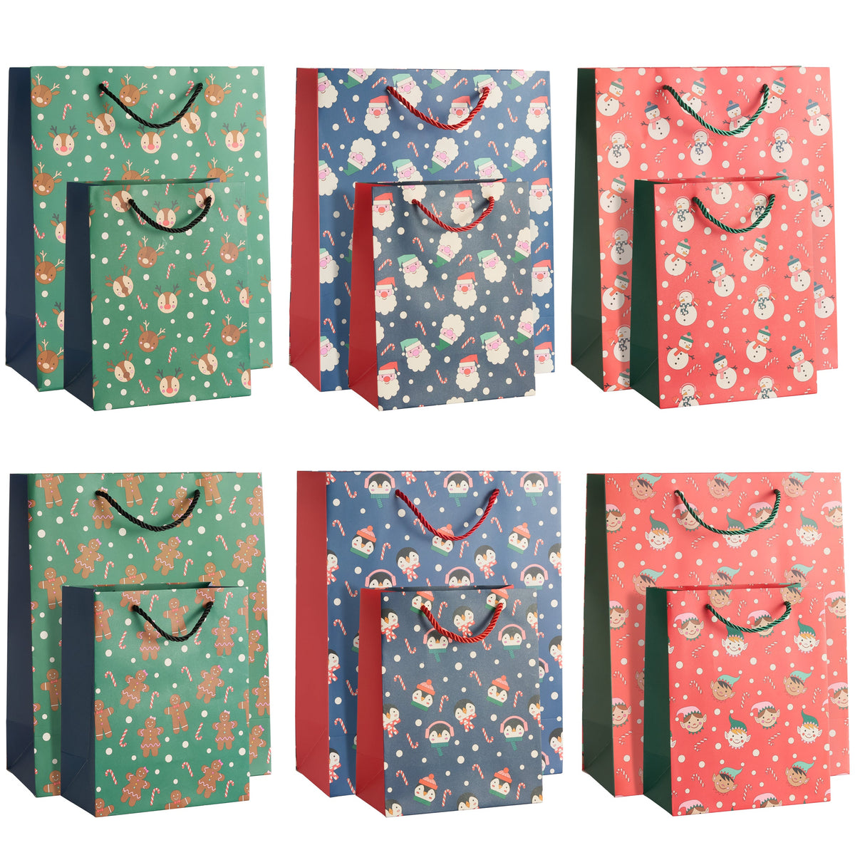 Christmas Characters Gift Bags – Assorted
