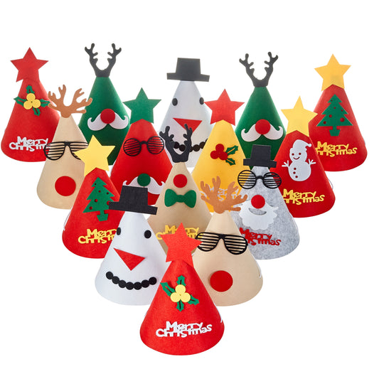 Festive Christmas Party Hats Set