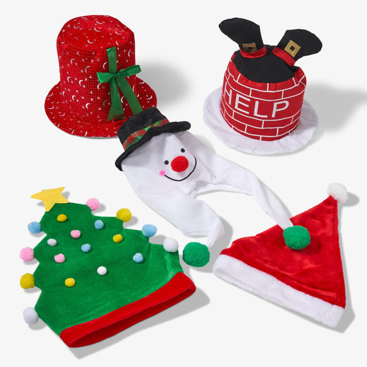 Assorted Premium Novelty Christmas Party Hats