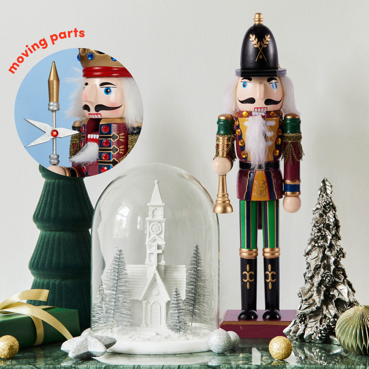 Christmas Wooden Nutcracker Soldiers (30cm) – Traditional