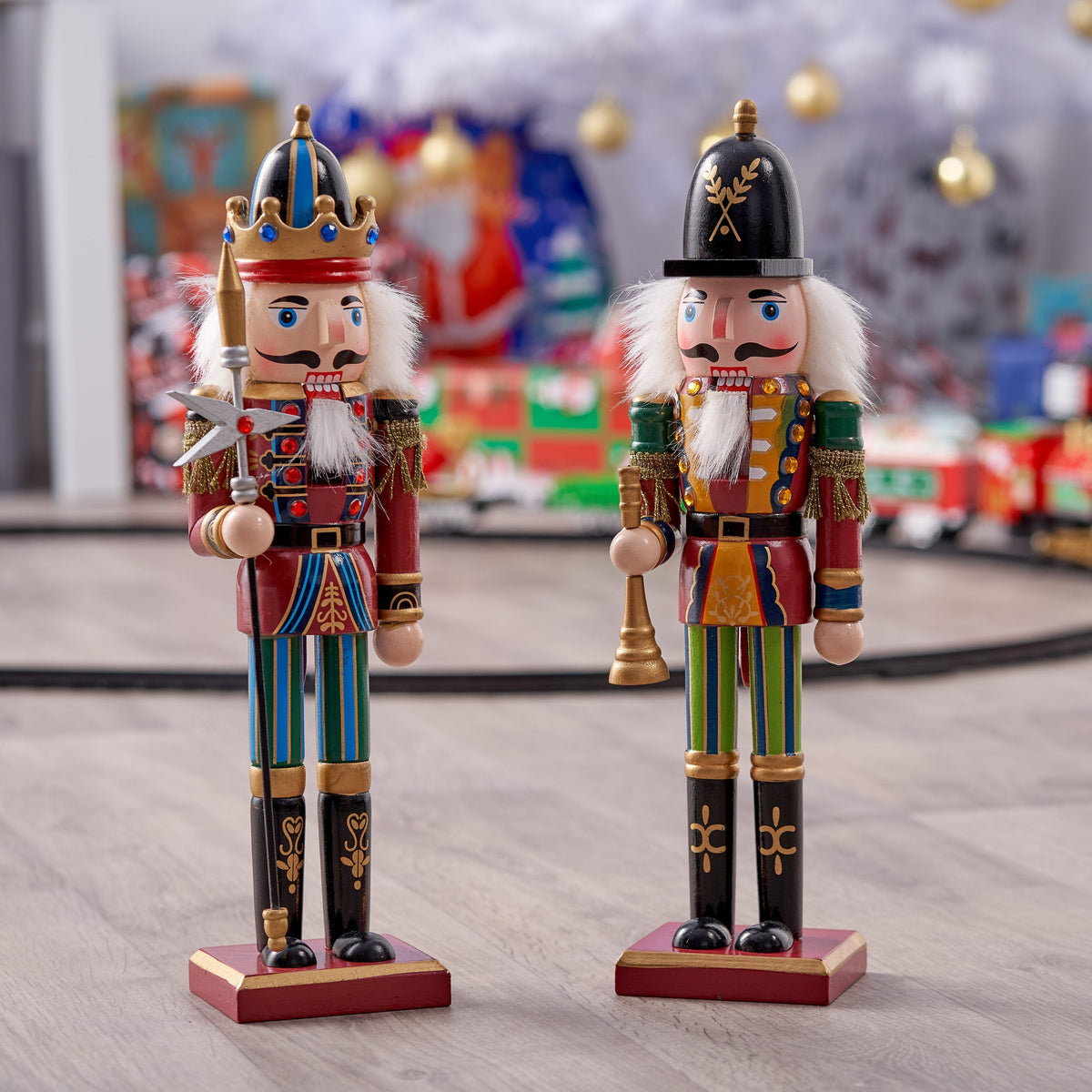 Christmas Wooden Nutcracker Soldiers (30cm) – Traditional