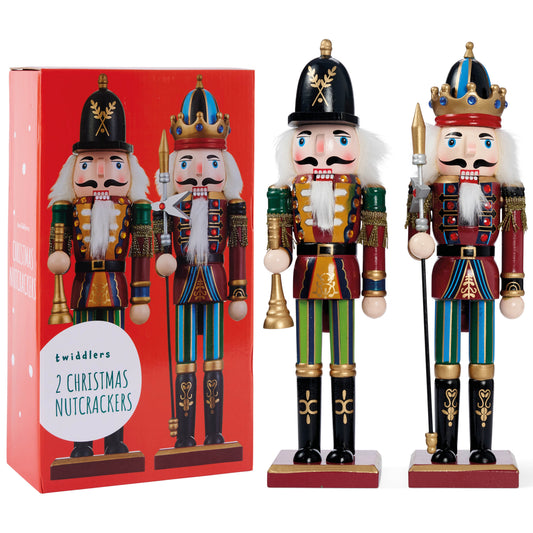 Christmas Wooden Nutcracker Soldiers (30cm) – Traditional