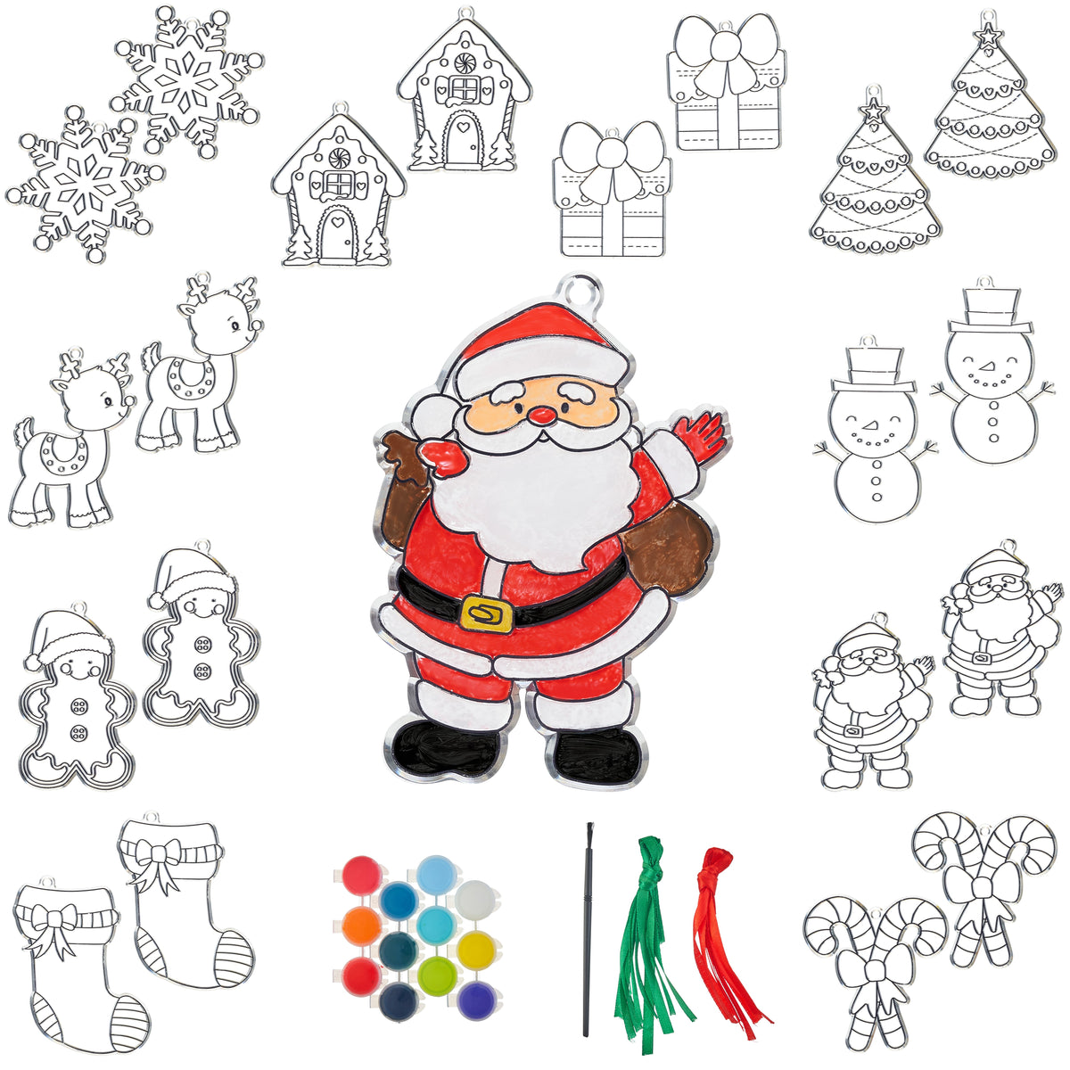 Christmas Paint Your Own Suncatchers Collection