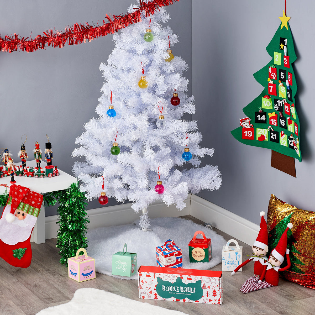 Christmas Fillable Boozy Baubles (50ml) Collection