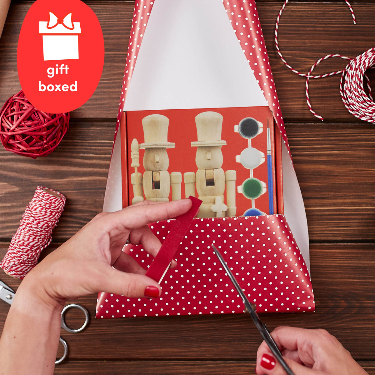 Christmas Wooden Nutcrackers Paint Set Collection