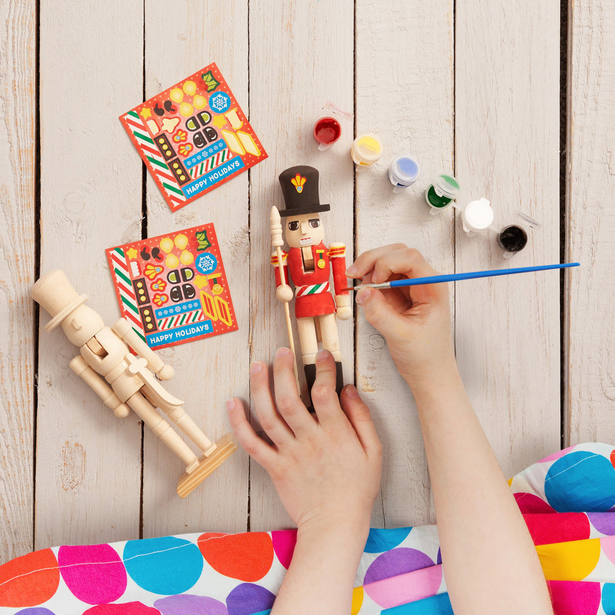 Christmas Wooden Nutcrackers Paint Set Collection