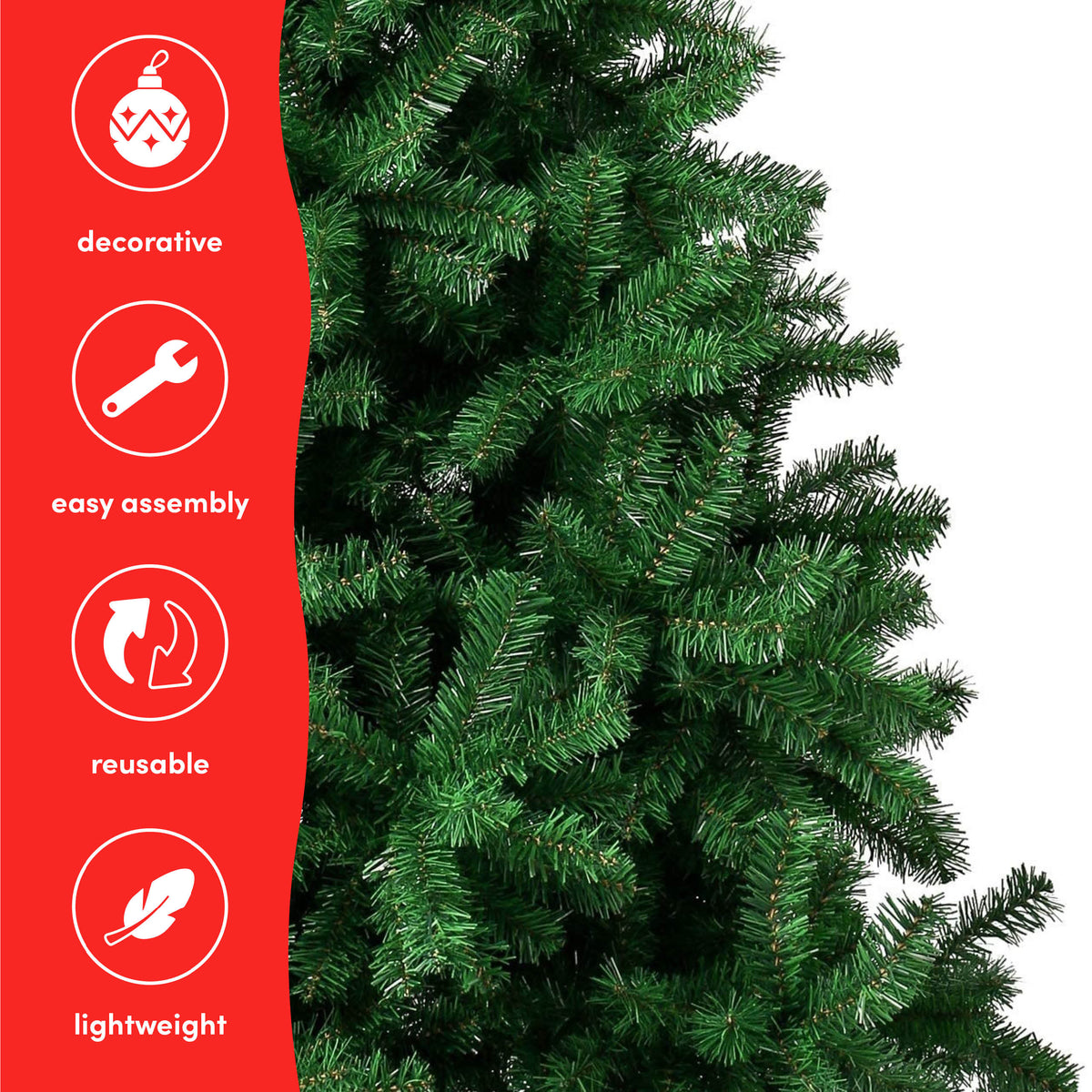6FT Premium Artificial Christmas Tree Including Metal Stand