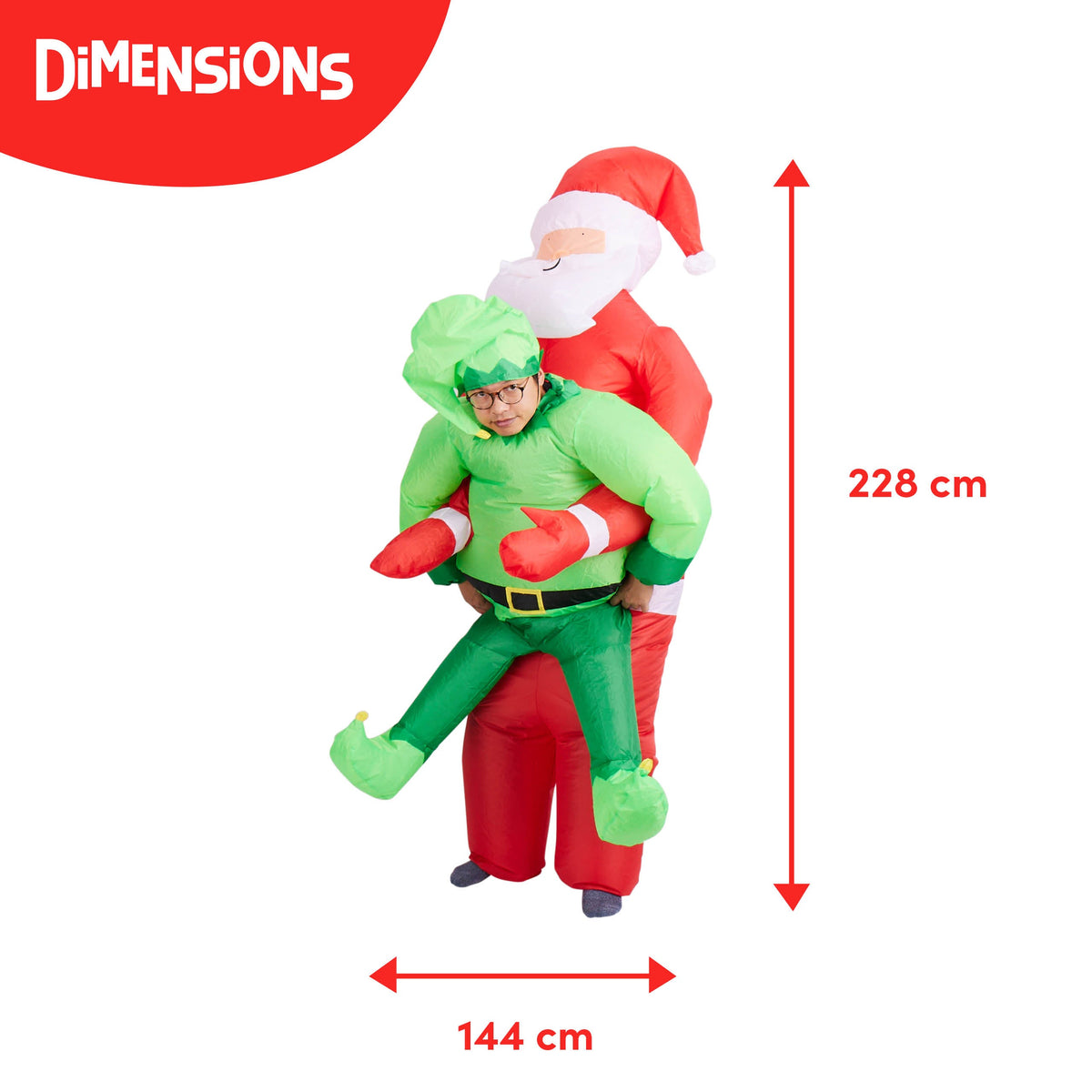 Carry Me Inflatable Elf Costume Collection