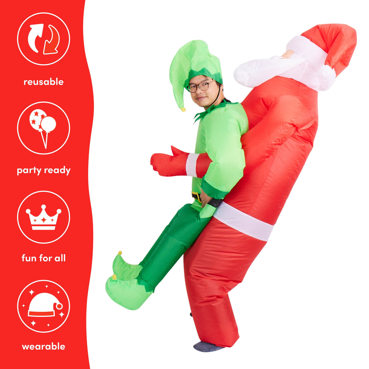 Carry Me Inflatable Elf Costume Collection