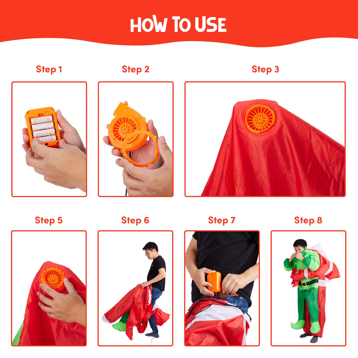 Carry Me Inflatable Elf Costume Collection