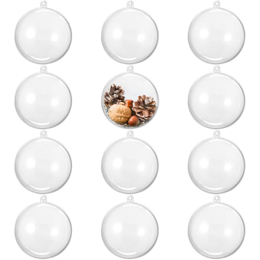 Fillable Christmas Baubles (Medium) – Clear
