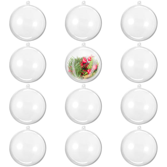 Fillable Christmas Baubles (Large) – Clear