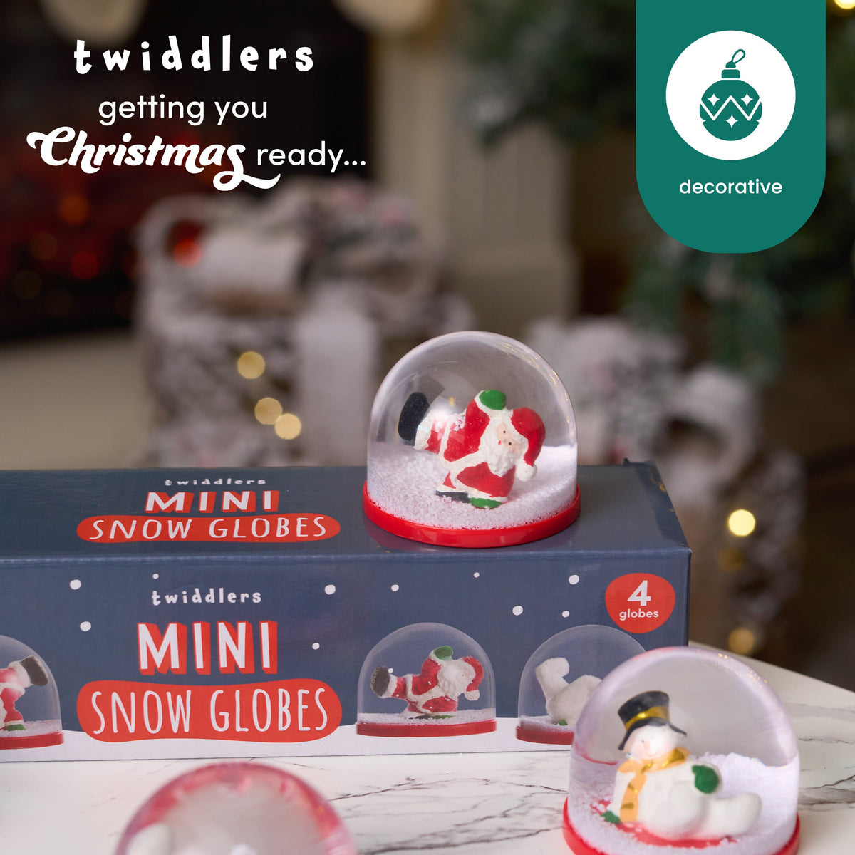 Christmas Snow Globe Decorations – Mini