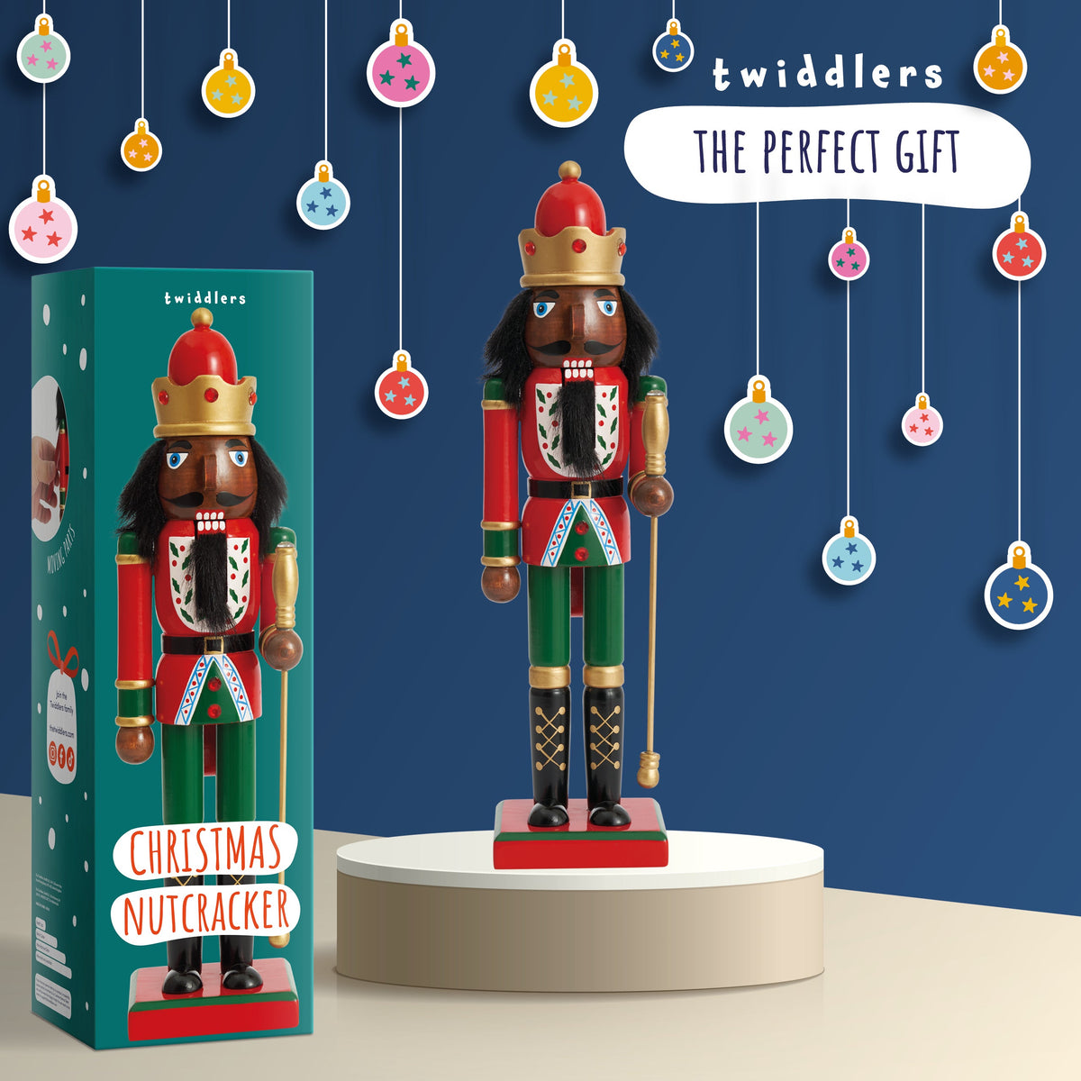 Christmas Wooden King Nutcracker Soldier (30cm) – Traditional