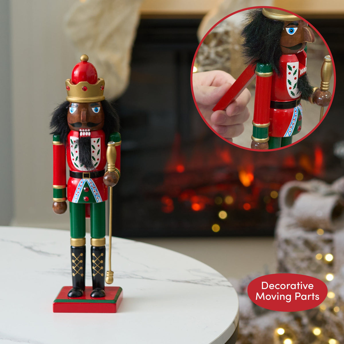 Christmas Wooden King Nutcracker Soldier (30cm) – Traditional