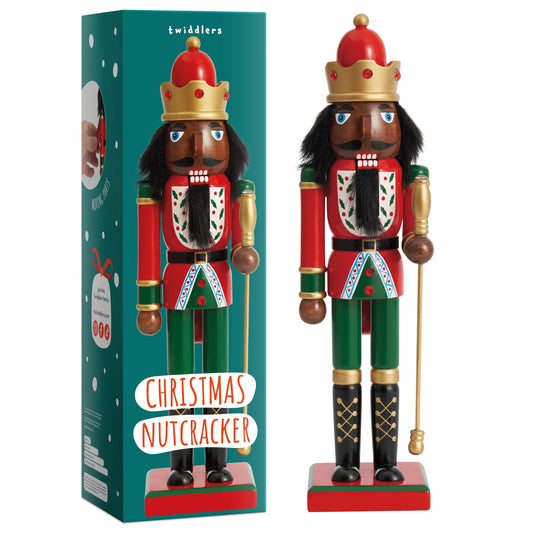 Christmas Wooden King Nutcracker Soldier (30cm) – Traditional
