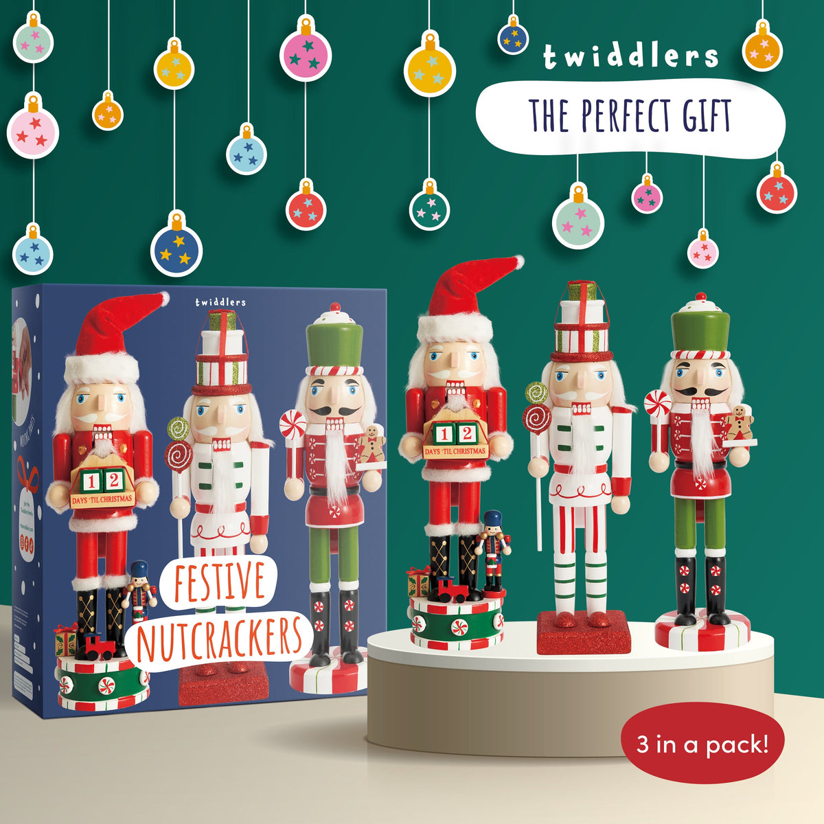 Traditional Christmas Wooden Nutcracker Soldiers (25cm) – Assorted