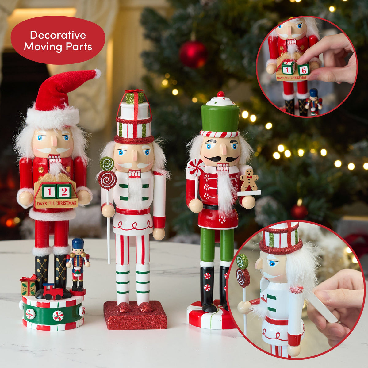 Traditional Christmas Wooden Nutcracker Soldiers (25cm) – Assorted