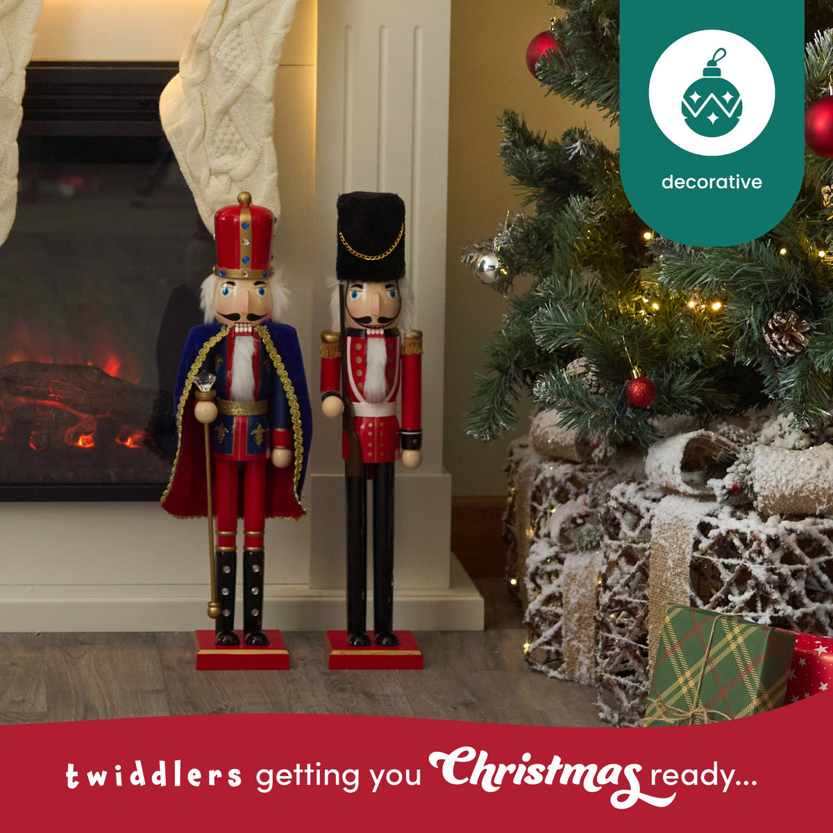 Traditional Christmas Wooden Nutcracker Soldiers (50cm) – Large