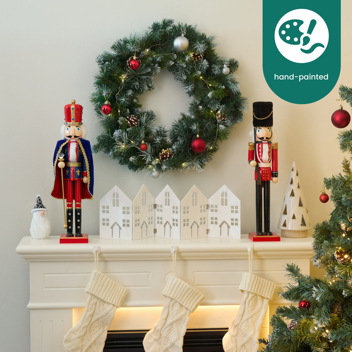 Traditional Christmas Wooden Nutcracker Soldiers (50cm) – Large