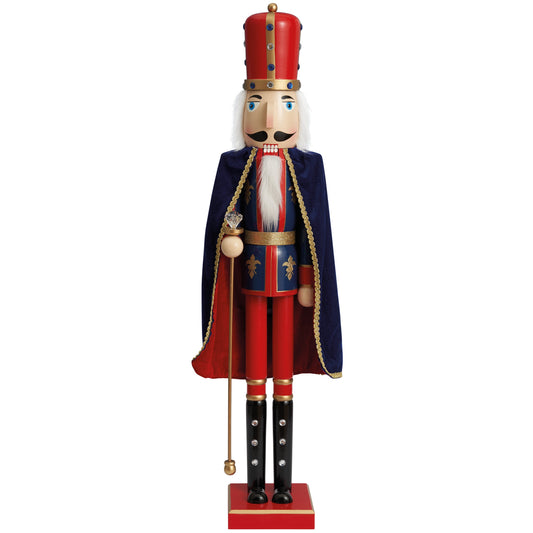 Traditional Wooden Christmas Nutcracker King (90cm) – Extra Large
