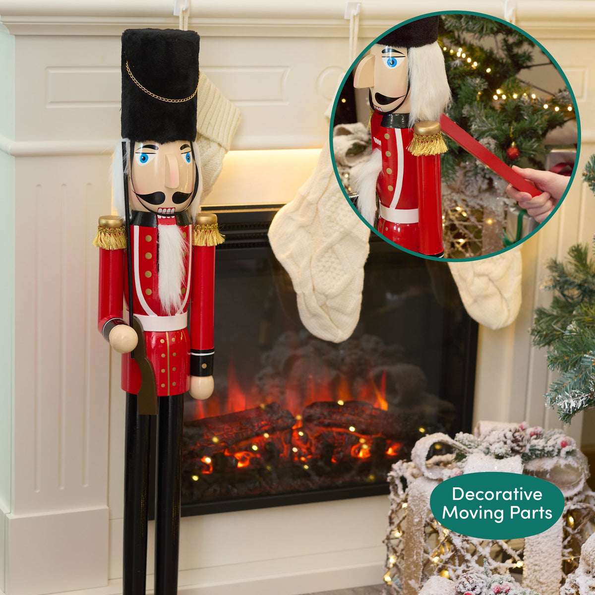 Traditional Wooden Christmas Nutcracker Kings Guard (90cm) – Extra Large