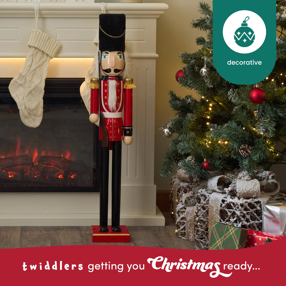 Traditional Wooden Christmas Nutcracker Kings Guard (90cm) – Extra Large