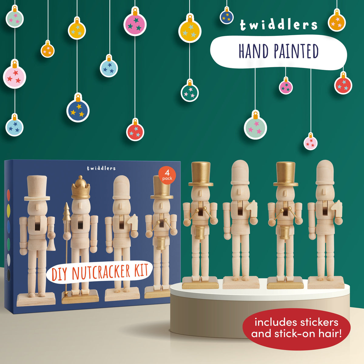 Christmas Wooden Nutcrackers DIY Paint Set Collection