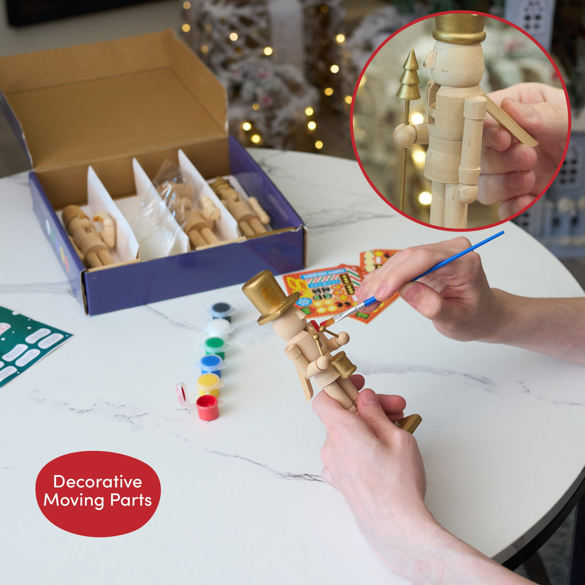 Christmas Wooden Nutcrackers DIY Paint Set Collection