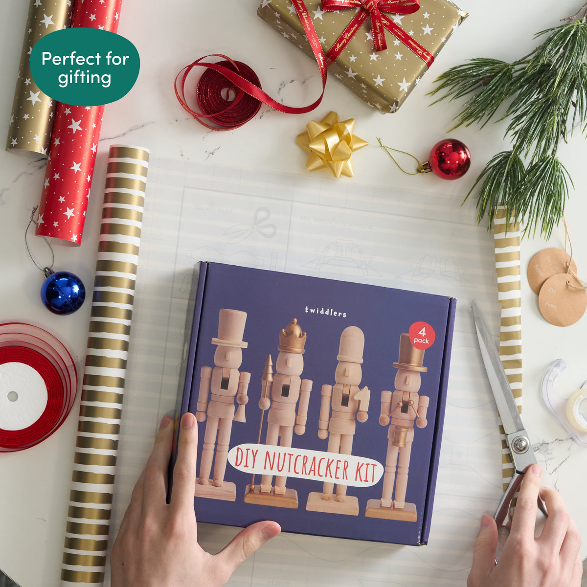 Christmas Wooden Nutcrackers DIY Paint Set Collection