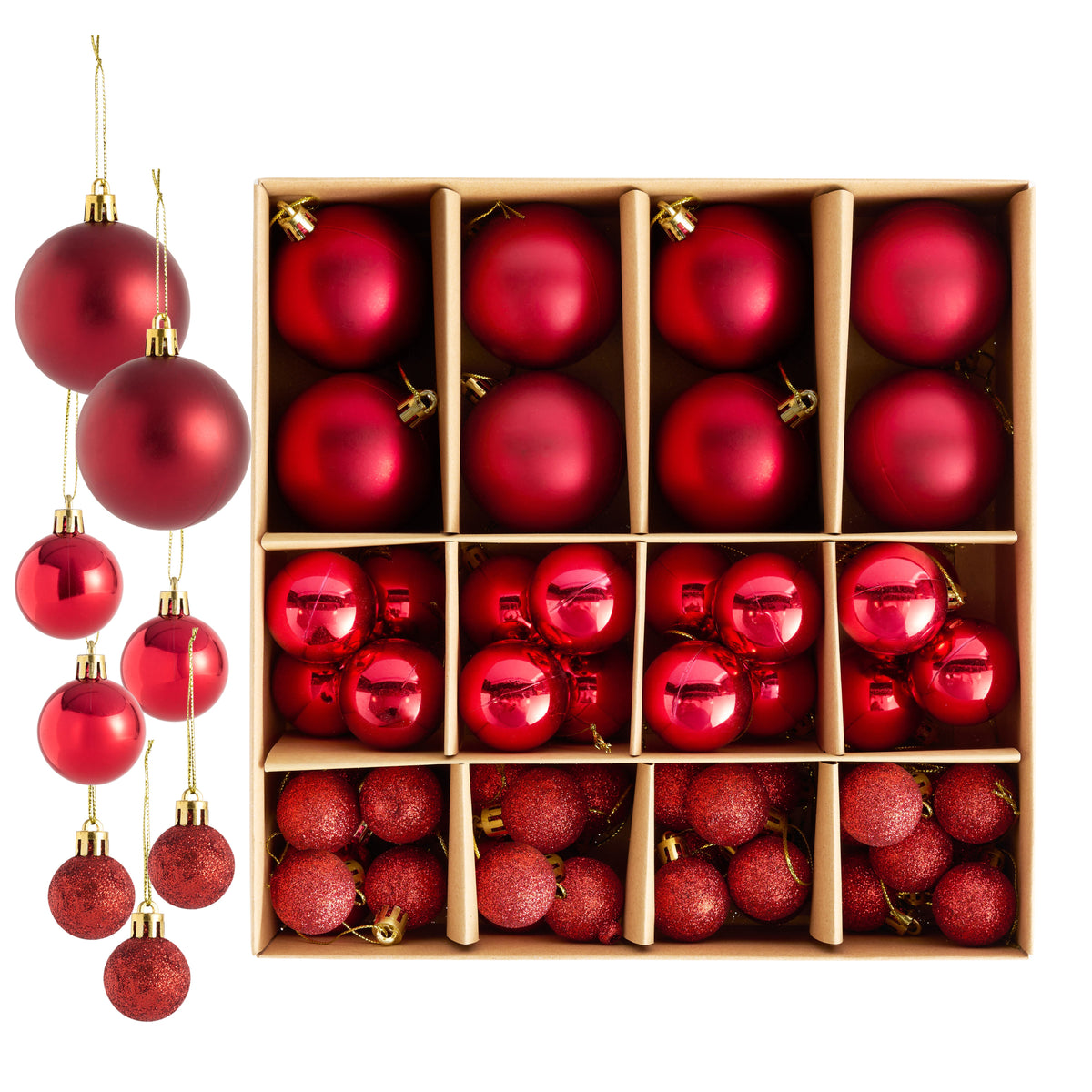 Christmas Tree Bauble Decorations – Assorted