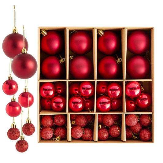 Christmas Tree Bauble Decorations – Assorted
